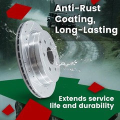 FRONT 11.93″ Drilled Disc Brake Rotor for Buick Lucerne Chevy Impala Monte Carlo