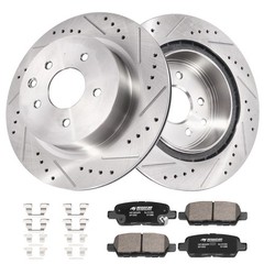 12.13” Rear Drilled Rotors Brake Pads for Nissan ALTIMA 350Z Infiniti G35 G37