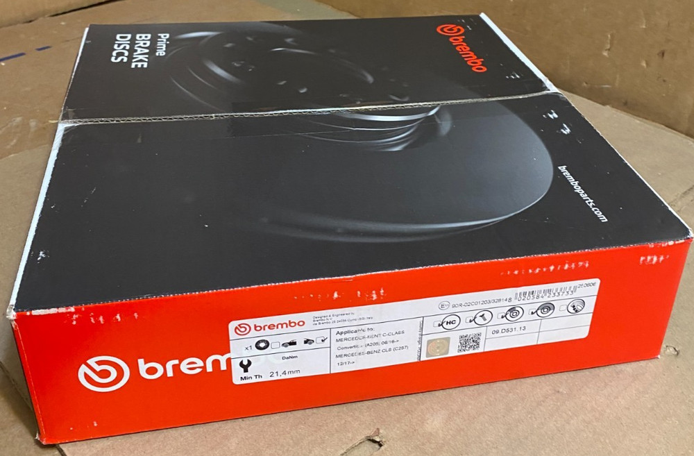 Brembo 09.D531.13 Rotor Rear For 12-17 Mercedes-Benz CLC/06/16 C-CLASS