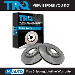 TRQ Front Brake Rotors Set For 2003-2011 Saab 9-3 2010 9-3X