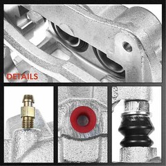 Front Drilled Brake Rotor & Pads + Caliper for Toyota Highlander Lexus NX200t