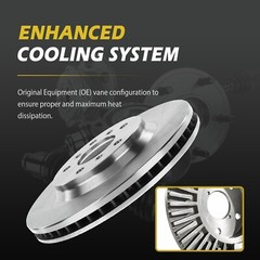 Front Rotors Brake Pads for Chevrolet Suburban 1500 Cadillac Escalade ESV