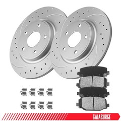 For Dodge Grand Caravan Chrysler Town & Country 328mm Rear Brake Rotors & Pads