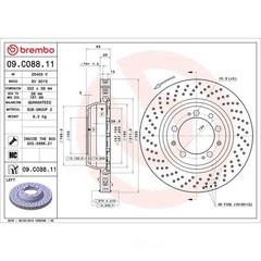 Disc Brake Rotor-Premium UV Coated OE Equivalent Rotor fits 96-98 Porsche 911