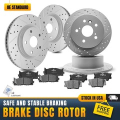 Front Rear Rotors And Ceramic Brake Pads for Toyota Camry Avalon Lexus ES350
