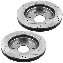 Front & Rear Rotors+Brake Pads For GMC Sierra Chevy Silverado 1500 Tahoe A17