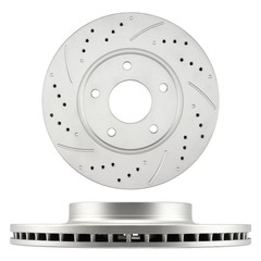 Pair Front Drilled Slotted Disc Brake Rotors For 2002-2003 Nissan Maxima 31306