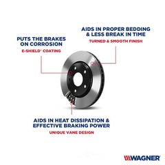 Disc Brake Rotor Wagner BD125654E