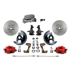 For Chevy Camaro 67-69 Drilled & Slotted Front Disc Brake Conversion Kit
