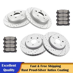 13.00″Front Rear Rotors Disc Brake Pads for 2011-18 Dodge Durango Grand Cherokee