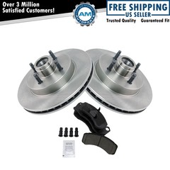 Front Brake Pad & Rotor Kit Ceramic Fits 1987-1993 Ford Mustang