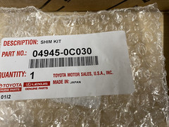 2005-2023 TOYOTA TACOMA 4WD GENUINE OEM FRONT BRAKE ROTORS OEM PADS & SHIM KIT