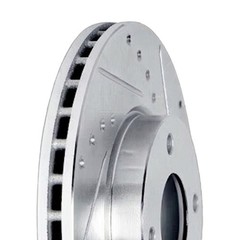 For BMW 318i/318is 1991 Brake Rotor Set Front | Cast Iron | Black | Vented Rotor