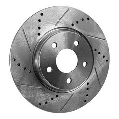 For Saab 9-5 2011 Brake Discs Driver and Passenger Side | Pair | Front | Natural
