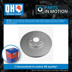 Brake Disc Single Vented fits BMW Front Left 348mm QH 34106880075 34107915321