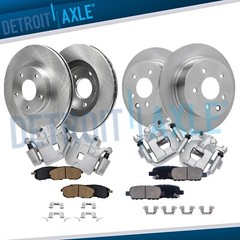 Front & Rear Rotors + Brake Calipers and Brake Pads for 2002-2006 Nissan Altima