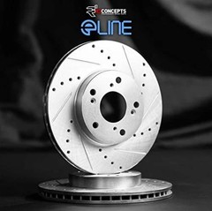 Ford F-250 F-350 Front Brake Rotors 1980-1994 Drilled Slotted Disc Replacement