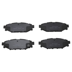 TRQ Rear Brake Pad & Rotor Kit Brake Rotor For 2016 Subaru WRX