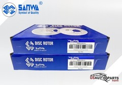 FRONT AND REAR BRAKE ROTOR SET GEOMET COATED D&S FOR HONDA PILOT MDX 2001-2008