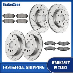 Front Rear Brake Rotors Pads fit for GMC Acadia 2007-2016 Acadia Limited 2017