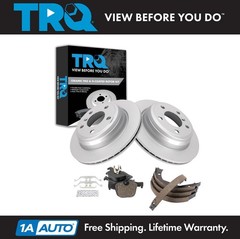TRQ Rear Brake Pad & Rotor Kit Fits 2016 BMW 328i 428i