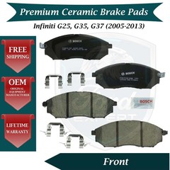 Bosch OEM Front Ceramic Brake Pads Kit For 2005-2013 Infiniti Lifetime Warranty