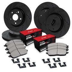 WHUH2-40264 R1 Concepts 4-Wheel Set Brake Disc and Pad Kits Front & Rear