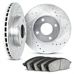 For BMW 318i/318is 1991 Brake Rotor Set Front | Cast Iron | Black | Vented Rotor