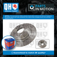 2x Brake Discs Pair Solid fits BMW 316 E90, E92 1.6 Rear 05 to 13 296mm Set QH