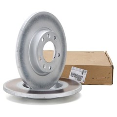 Genuine PSA Citroen Peugeot Vauxhall Rear Brake Disc Set 268mm 1609582880