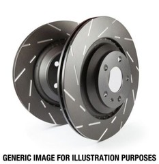 EBC USR7642 for 08-15 Mitsubishi Lancer Evo 10 2.0 1 Piece Rotor USR Slotted