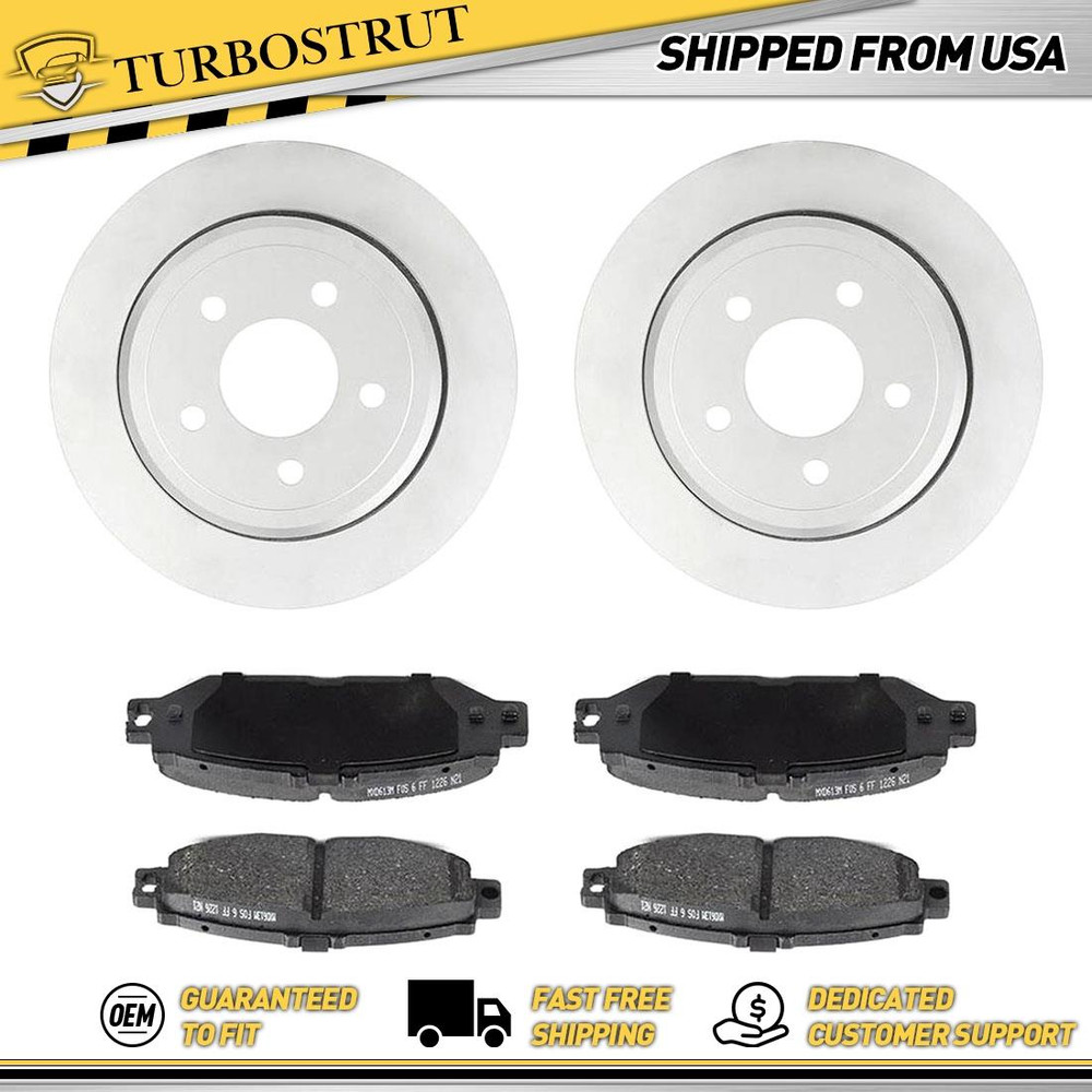 Rear Brake Rotors Brake Pads For 1993-2000 Lexus LS400 Lifetime Warranty