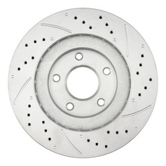 Pair Front Drilled Slotted Disc Brake Rotors For 2002-2003 Nissan Maxima 31306