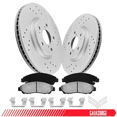 Front Disc Rotors Ceramic Brake Pads Kit for 2009-2015 Honda Pilot Acura MDX RLX