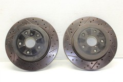 StopTech Rear Slotted Drilled Rotors 125.47023MC For 2006 Subaru WRX STI 05-07