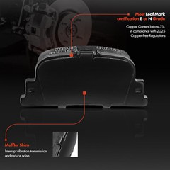 Rear Sides Drilled Rotors & Ceramic Brake Pads + Calipers for Scion tC 2005-2010