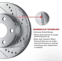 Ford F-250 F-350 Front Brake Rotors 1980-1994 Drilled Slotted Disc Replacement