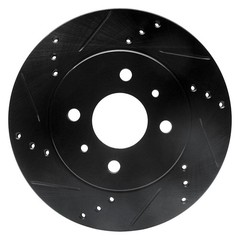 For Saturn SL1 91-02 Brake Rotor eLINE Drilled & Slotted 1-Piece Front Driver