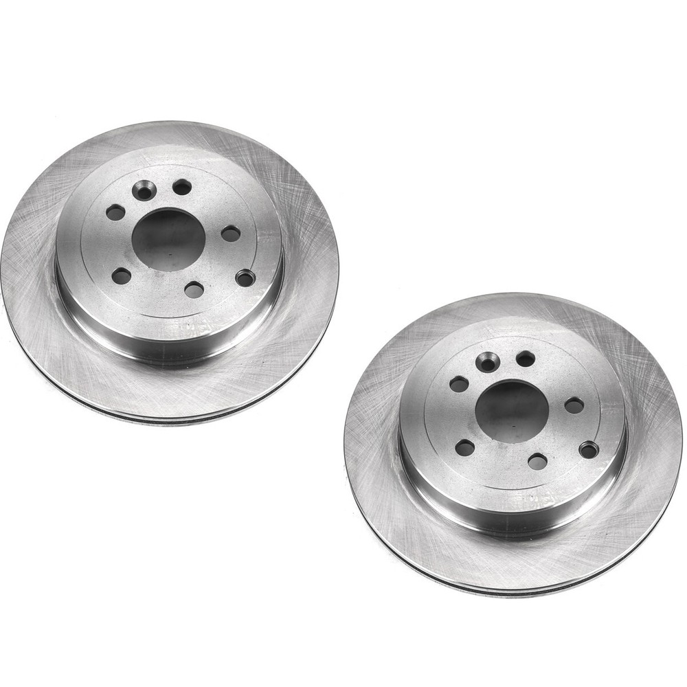 SET-P15EBR1094-2 Powerstop Brake Discs 2-Wheel Set Rear AWD for Land Rover LR2
