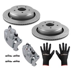 Rear Brake Disc Rotors+Brake Calipers for Dodge Ram 1500 2002-2010 53006 18B4836