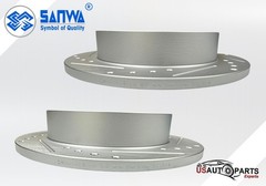 PAIR OF REAR RH/LH BRAKE ROTOR DS SOLID&GEOMET COATED 278 mm BUICK 97-05