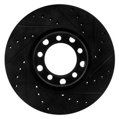 For Mercedes-Benz 500SEC 84-85 Brake Rotor eLINE Drilled & Slotted 1-Piece Front