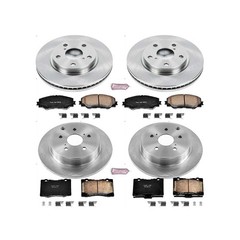 Powerstop 275mm Front 290mm Rear Brake Discs & Pads Kit for 12-17 Toyota Prius V