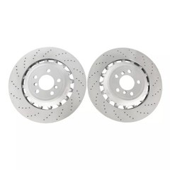 Fit 4.4L BMW M5 M6 F06 F10 F12 F13 Front&Rear Vented &Drilled Brake Disc Rotors
