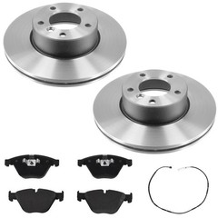 Front Brake Rotors R90 Pads Fits BMW 328i 10-11 Rear Wheel Drive Coupe Sedan