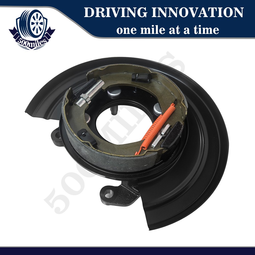 Rear Left Parking Brake Assembly w/ Backing Plate for Ford F-250 F-350 1999-2005