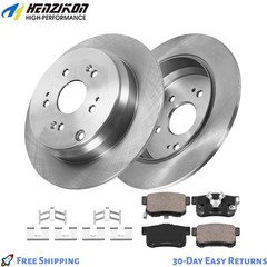 2pc REAR Disc Rotor & Ceramic Brake Pads For Honda CR-V ACURA RDX US Hot sell