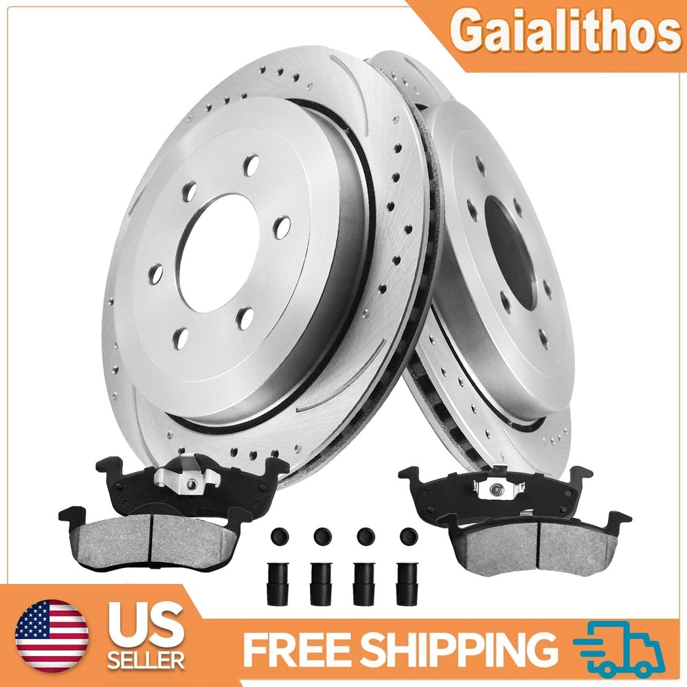 Rear Disc Rotors Brake Pads for 2007 – 2017 Ford Expedition Lincoln Navigator