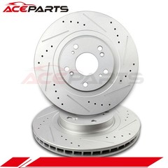 FRONT BRAKE DISCS ROTORS FOR 2013 2014 2015 ACURA ILX 2PCS DRILLED & SLOTTED