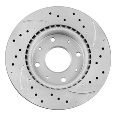 Front Drilled Rotors Brake Calipers & Pads for Grand Caravan Town & Country C/V